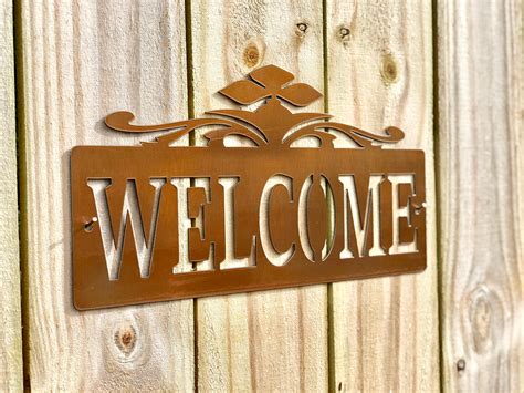 house shaped metal welcome sign|Welcome Home Metal Signs .